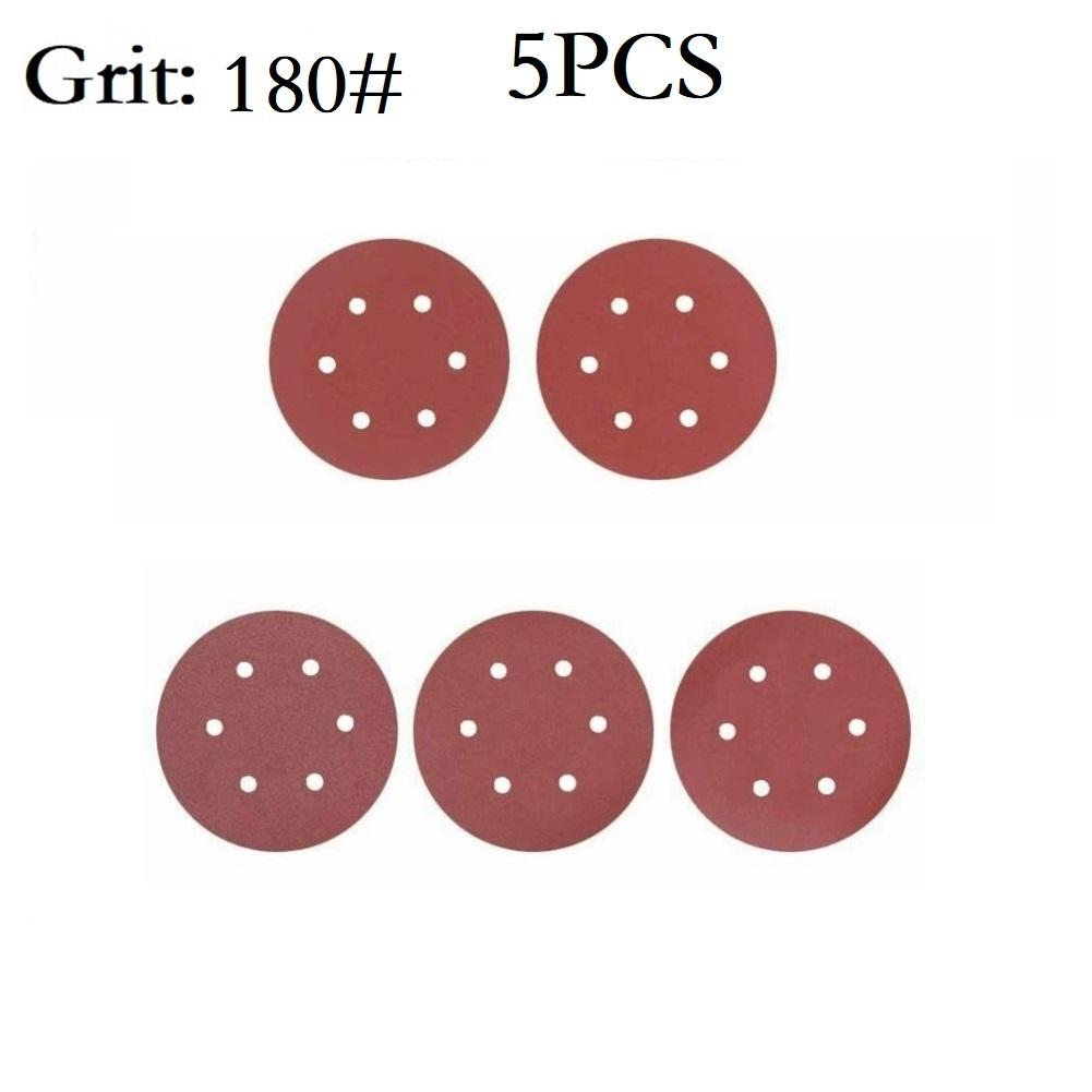 9 Inch 6 Holes 225MM Sanding Discs 40-2000 Grit Flocking Sandpaper Orbital Sander Hook And Loop Aluminum Oxide Sand Paper