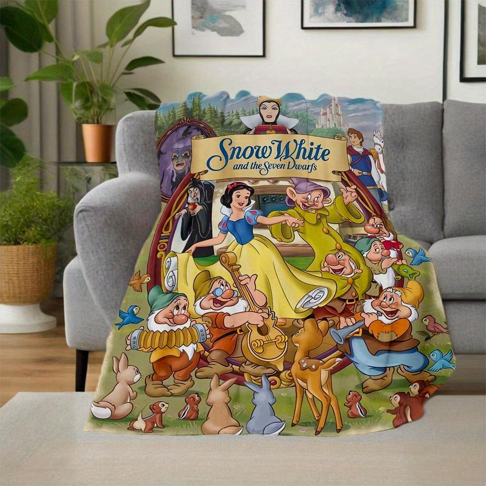 1pc, Disney Snow White and the Seven Dwarfs Blanket Soft Throw for Outdoor, Gift Idea, Living Room, Travel, Camping