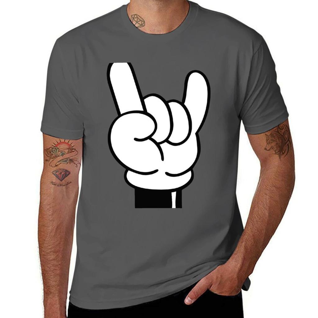 Cool Fingers Tshirt Fashion Print Casual Short Sleeve Tshirt