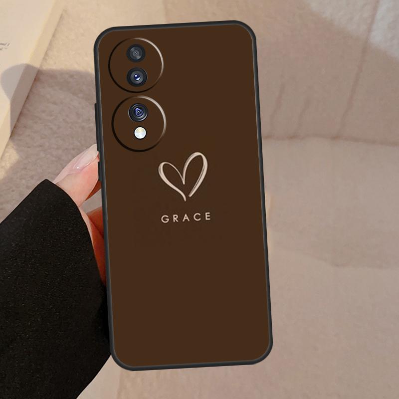 Personalized Name Pastel Case For Honor X9b X9a X8a X7a X6a X6 X7 X8 X9 8X 9X Honor Magic 5 Pro 50 70 90 Lite Cover