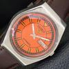VINTAGE SEIKO 5 AUTOMATIC JAPAN 6309A MENS ORANGE COLOR DIAL WATCH A702711-1 R210-a702711