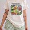 Wat Een Verdomd Slechte Tijd Om Te Leven Shirt, Grappig Donkere Humor T-shirt, Schattig Chaos Grafisch Shirt, Eenhoorn Regenboog Braaksel, Retro Vintage Grappig Shirt.