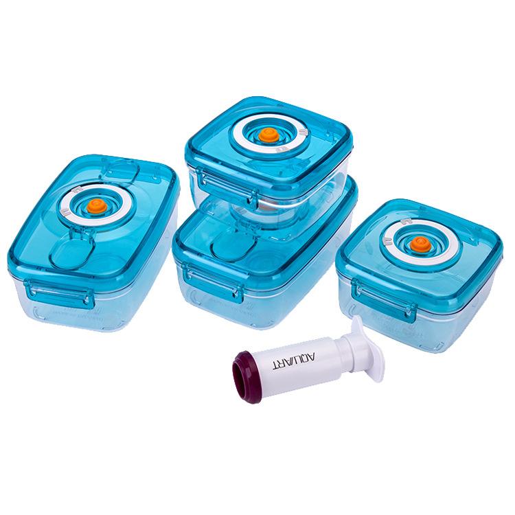 Lunch Box Kitchen Organizers Food Vacuum Storage Containers with Pump  Plastic Square Sealer Preservation Accessories 700/1100ML
