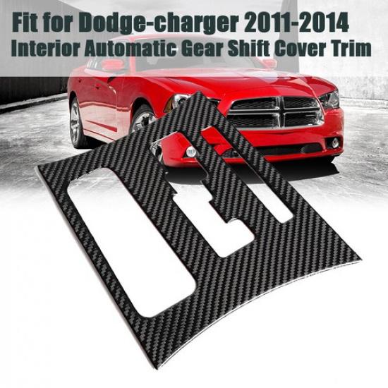 REAL Carbon Fiber Automatic Gear Shift Panel Interior Trim For Dodge Charger New