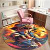 Pokemon Print Round Rug, Washable Floor Carpet, For Entryway Dorm Laundry Room Office Study, Home Decor Birthday Christmas Gift