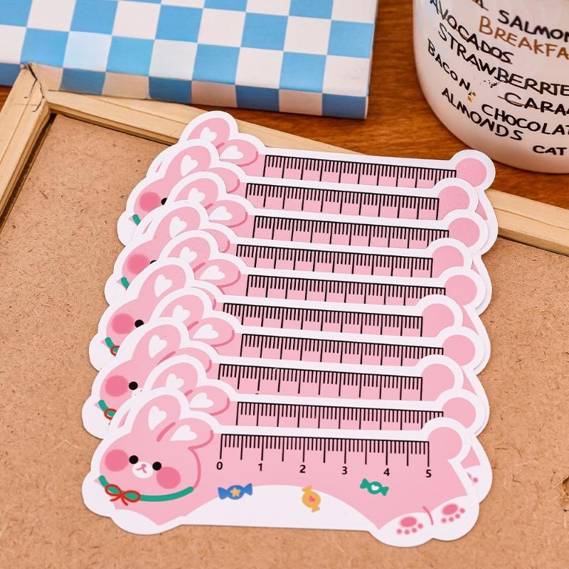 14 Pcs Cute Cartoon Ruler Bookmark Creative Animal Paper Bookmark Student Kid Stationery School Supplies