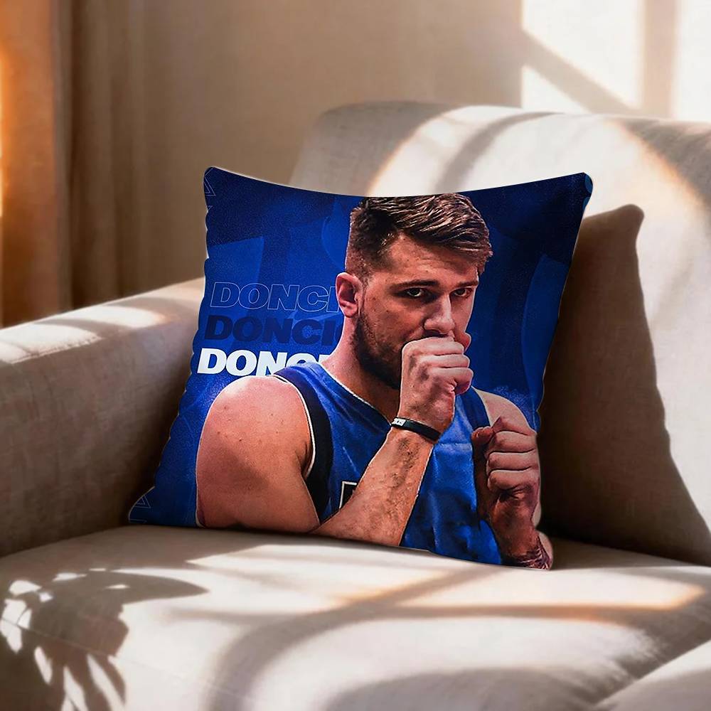 basketball Luka DDoncic Pillow Case Pattern Printed Pillowcase For Living Room Sofa Cushion Cover