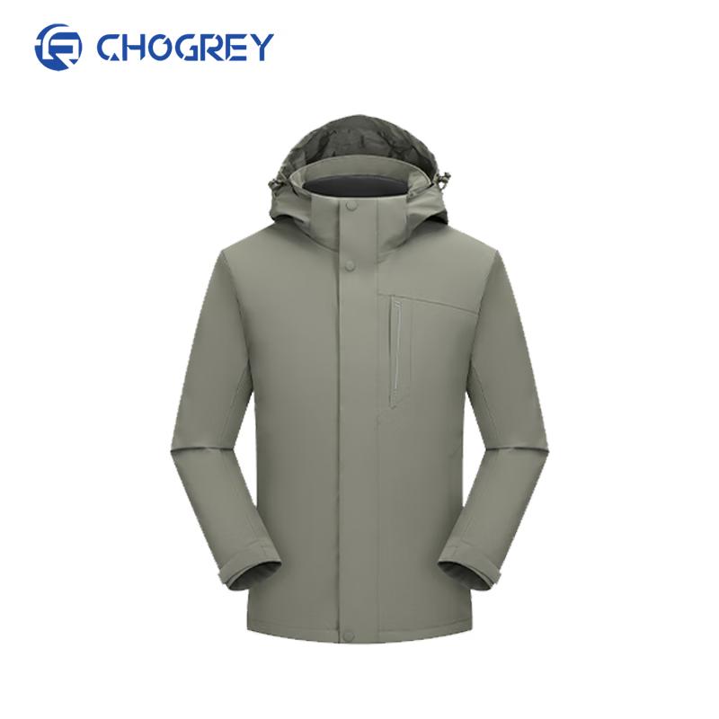 QIAOGRUI Unisex 3-in-1 Down-Lined All-Season Jacket 3XL