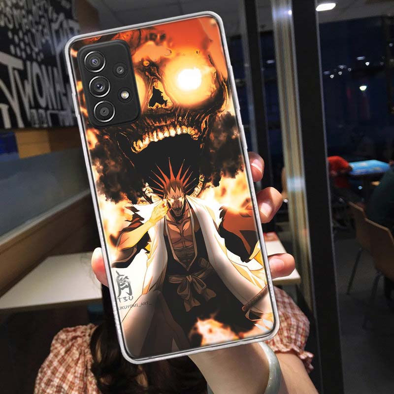 BLEACH Zaraki Kenpachi Phone Case for Samsung A54 A57 A37 A17 A14 A15 A12 A24 A34 A55 A35 A25 A52S A07 A05S A04S A22 A32 A72 Gal