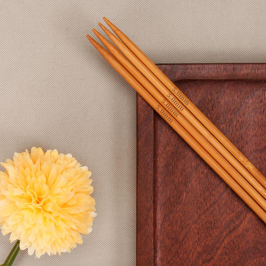 Zestaw bambusowych drutów do robienia na drutach: Pełny zestaw do szalików, swetrów i nie tylko