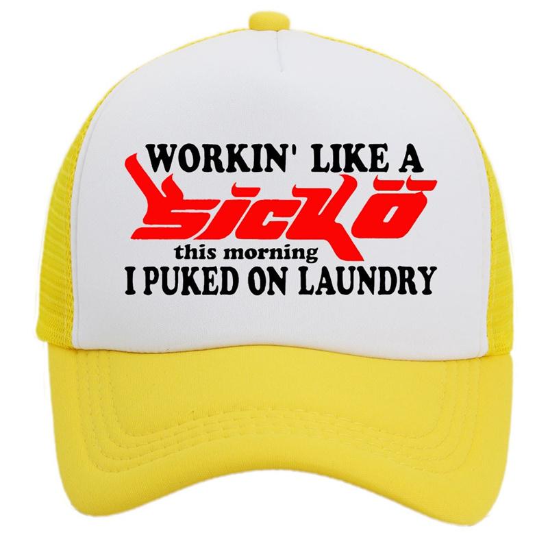 

Sicko Иэн Коннор Тракерская шляпа Ретро бейсболки Уличные Мужские Женские Подарки Мода жёлтый