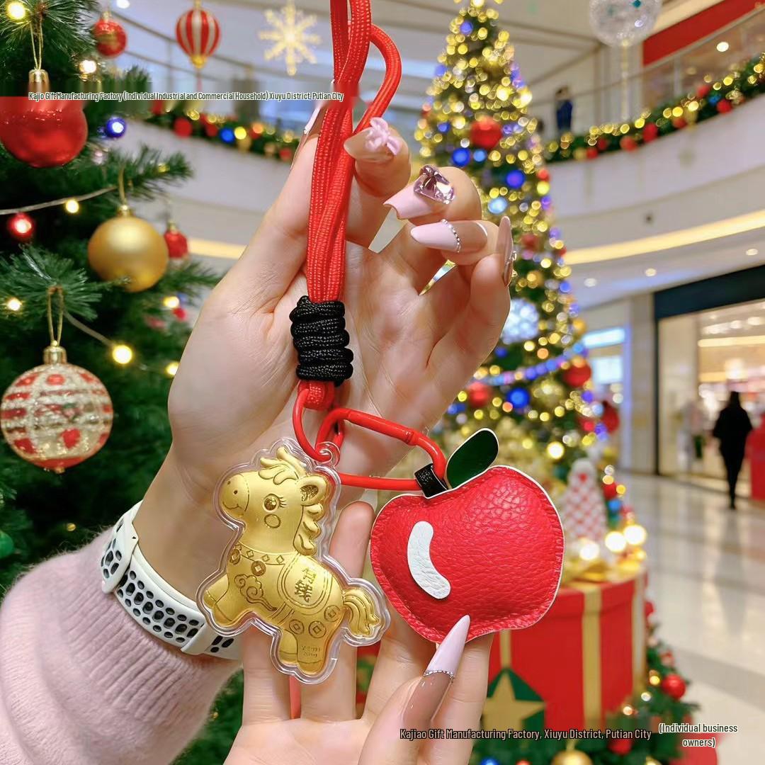 2026 Year of the Horse Keychain: Immediately Have Money , Personalized Cute Pendant, Year of the Horse Gift Includes Gold