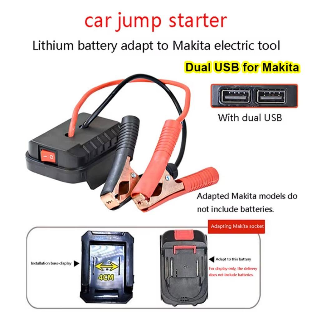 1Pcs Without Battery Car Emergency Starter DIY Standard/Dual USB Igniter Jump Starter Battery Converter Emergency Power Kit