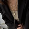 Gold Plated Irregular Geometric Adjustable Necklace - Light Luxury High-End Fashion Accessory