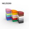 20Pcs  MOC Compatible Assembles Particles 25269 48410 Tile Round 1 X 1 Quarter Building Block Parts DIY Compatible Tech Toy