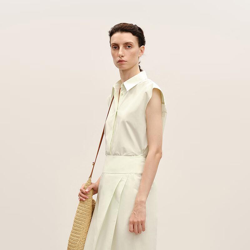Less Women's Loose Fit Sleeveless Long Shirt