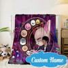 Custom Name K-pop stray Smile Blanket bed sofa Blanket Flannel Blanket for Camping, Hiking, Picnic Essentials,gift for Fan family