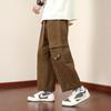 Men's Loose Straight Overalls, Spring/Autumn 2023, Wide-Leg Japanese Casual Trousers