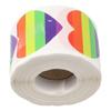3.8cm/1.5inch Sticker 500 Piece Adhesive Paper Hot Sale Rainbow
