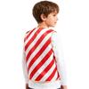 Children's Xmas Costume Vest Candy Cane Striped Sleeveless for Christmas Theme Party