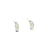 Japanese-Korean Oval Shell Stud Earrings, S925 Silver Needle, Versatile Niche Design, 925 Sterling Silver