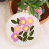 Handmade Rug Punch Flower Pattern Embroidery Kit Home Decor Punch Needle Kit  Adults