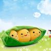 Kawaii Pea Stuffed Plush Plant Toy Cartoon Cute Creative Pea Doll Bean Girl Boy Sleeping Pillow Mat Gift for Girls Festival