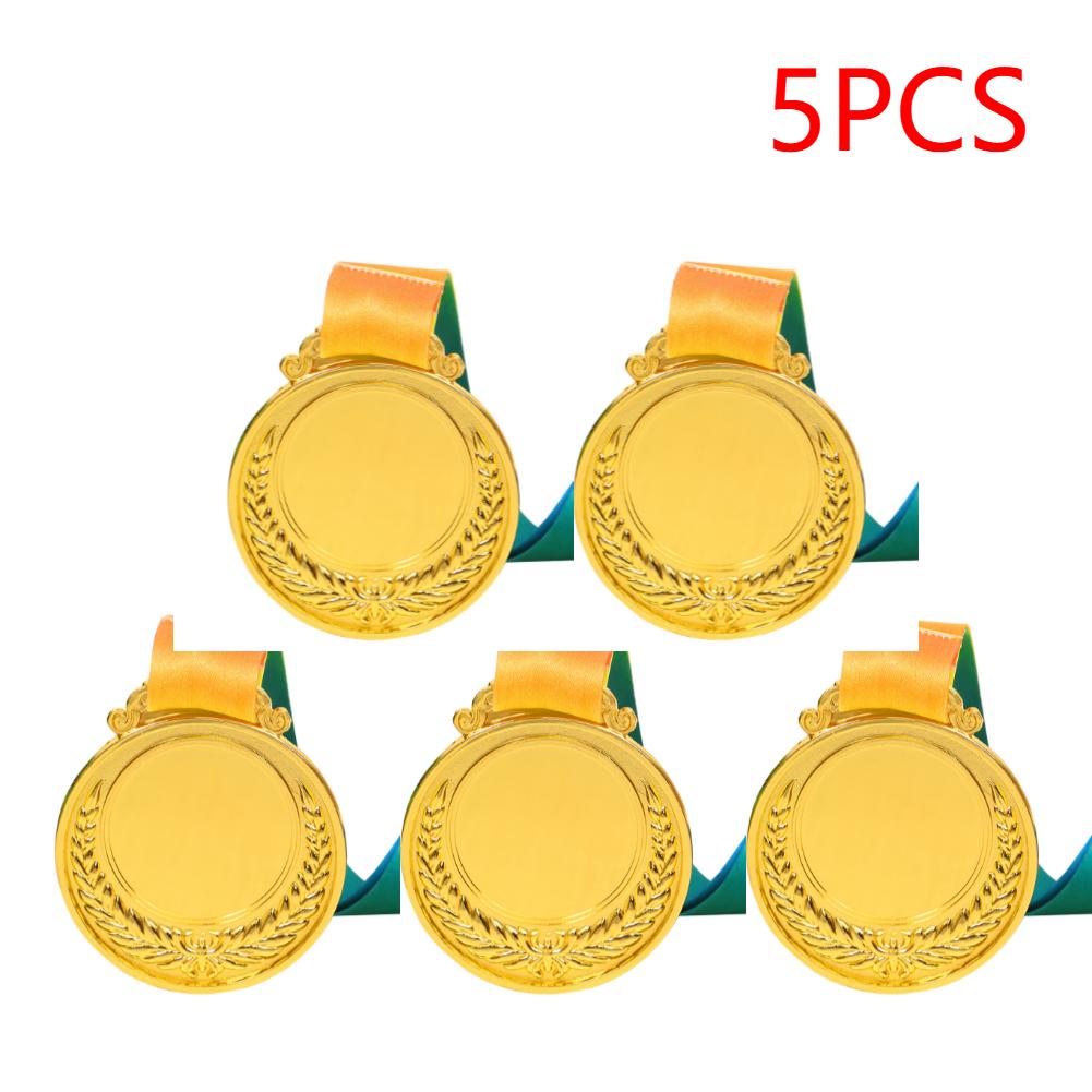 2 tum Guld Silver Brons Prismedalj Vinnarmedalj med Halsband 1:a 2:a 3:e Vinnarpris Present Spel Souvenir