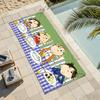 Cartoon C-Charlie and L-Lola Towel For Swim Yoga Gym Quick Drying Soft and Skin-friendly Beach Towels All-Season