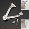 2 Pcs Soft-Closing Door Panel Support Hinges Stay,Can Be Stopped at Will,Folding Cover Support, Used for Heavy Duty