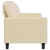 2 Seater Sofa Cream 140 Cm Fabric