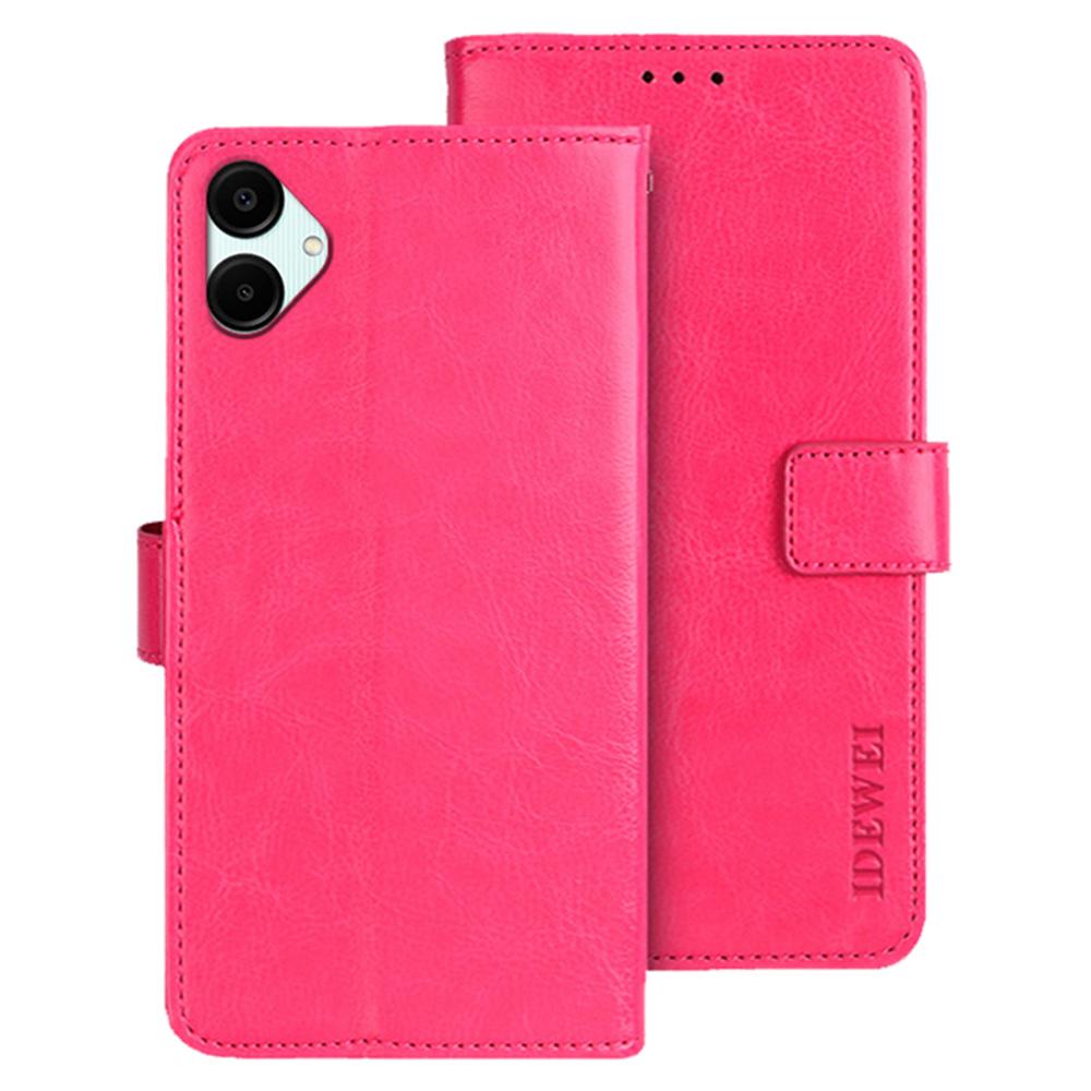 For Samsung Galaxy A06 5G Stand Case Crazy Horse Texture Leather Phone Cover