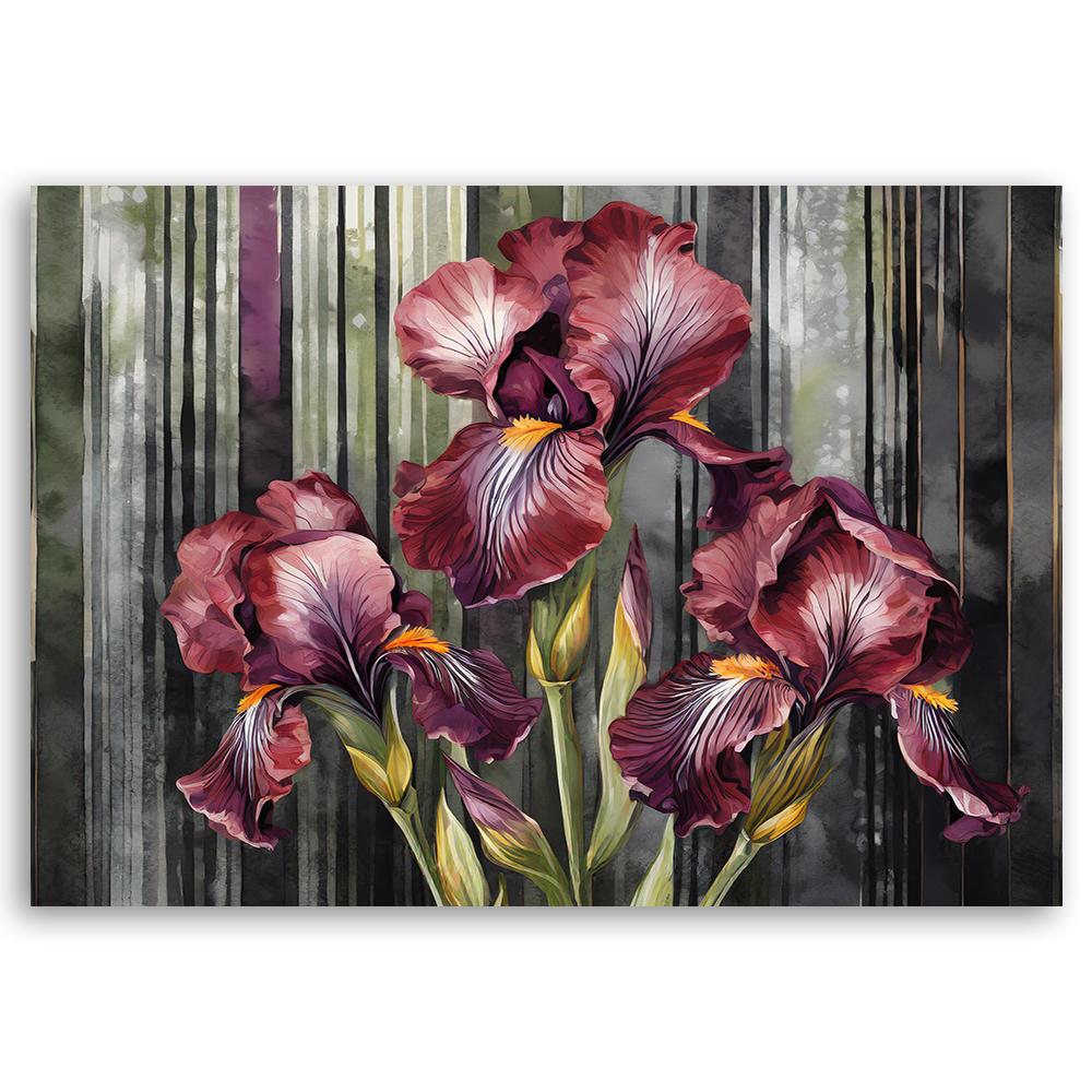Canvas Print, Red Flowers