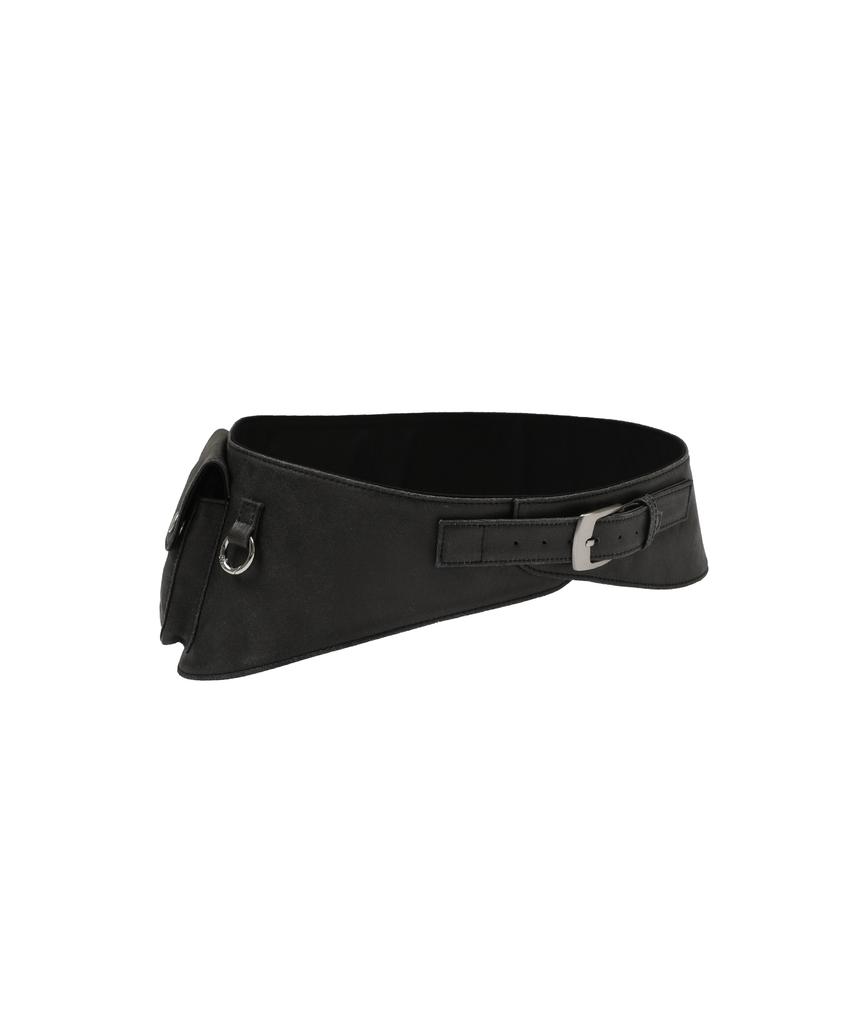Saendeulig Vintage Washed Belt Bag_Charcoal