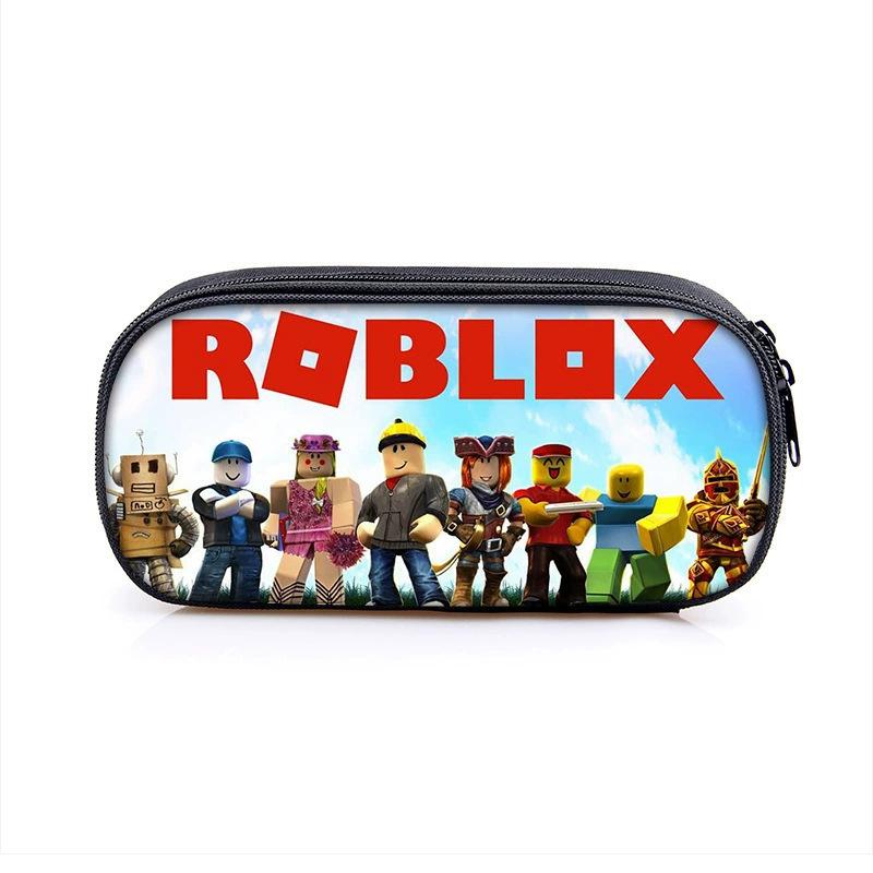 New Trendy Pencil Case for Elementary Middle School Students, Boys and Girls, Roblox Stylish Cartoon Pencil Case, Large Capacity Stationery Box KTB