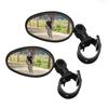 1/2pcs Bike Oval Rearview Mirror 360 Degree Rotation Adjustable Rear View Mirror Bicycle Handlebar Mirrors for Electric Scooter