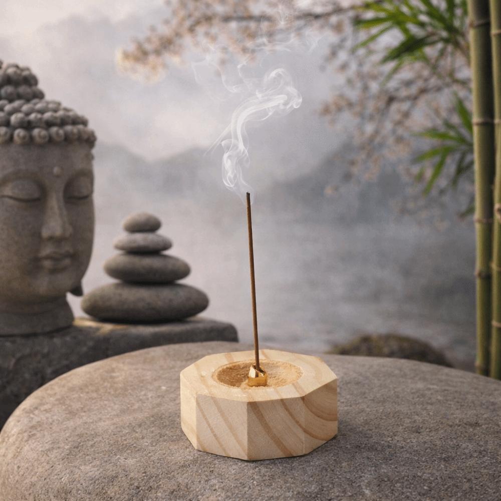 Wooden Incense Holder Meditation Agarwood Tray Decorative Incense Stick Burner  Tea Ceremony