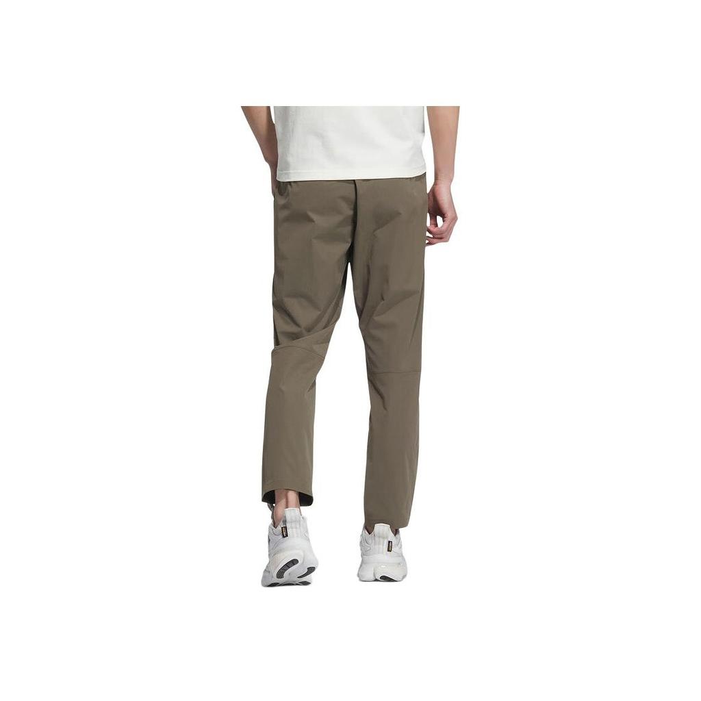 Adidas Logo Casual Pants Men Bottoms Brown JE6671