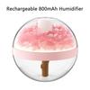 Eternal Flower Humidifier Atmosphere Light Dual-USB Battery Charger Mini  Creative Festival Gift Artificial Flower Diffuser