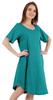 Inkmeso Noční košile pro ženy s krátkým rukávem W Noční košile s kulatým výstřihem Jersey tunika