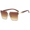 2025 VAKA Square Luxury Rimless Sunglasses Men Women Fashion Shades Uv400 Vintage Glasses