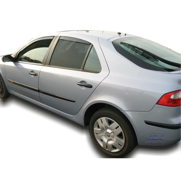 Déflecteurs D'air - LAGUNA II - 2001-2007 - 4 Pièces - Acrylique Teinté - Protection Contre Le Vent