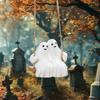 Cute Swinging Ghost Couple Ornament Aesthetic Ghost Swing Decoration Ghost Statue Pendant  Tree