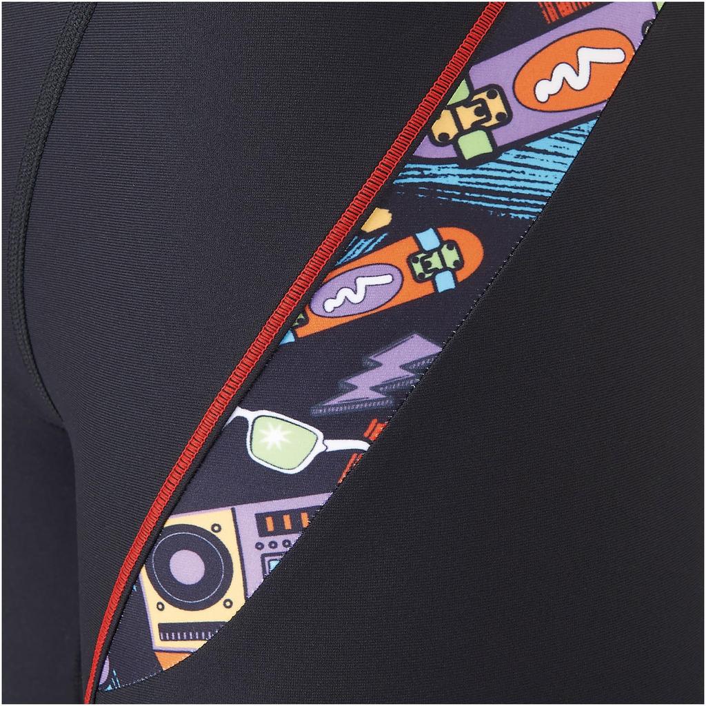 Mizuno Exersuit Half Spats for Competitive and Training Swimwear Men's N2MBA588, Black/Monotone,