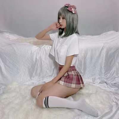 New sexy underwear jk uniform student women's clothing hot sailor clothing pleated skirt short skirt split suit