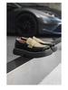 Spring 2024 Round Toe Leather Slip-on Shoes with Thick Sole - British Style, Low Heel, Casual Business Fashion (Model 96599-J)