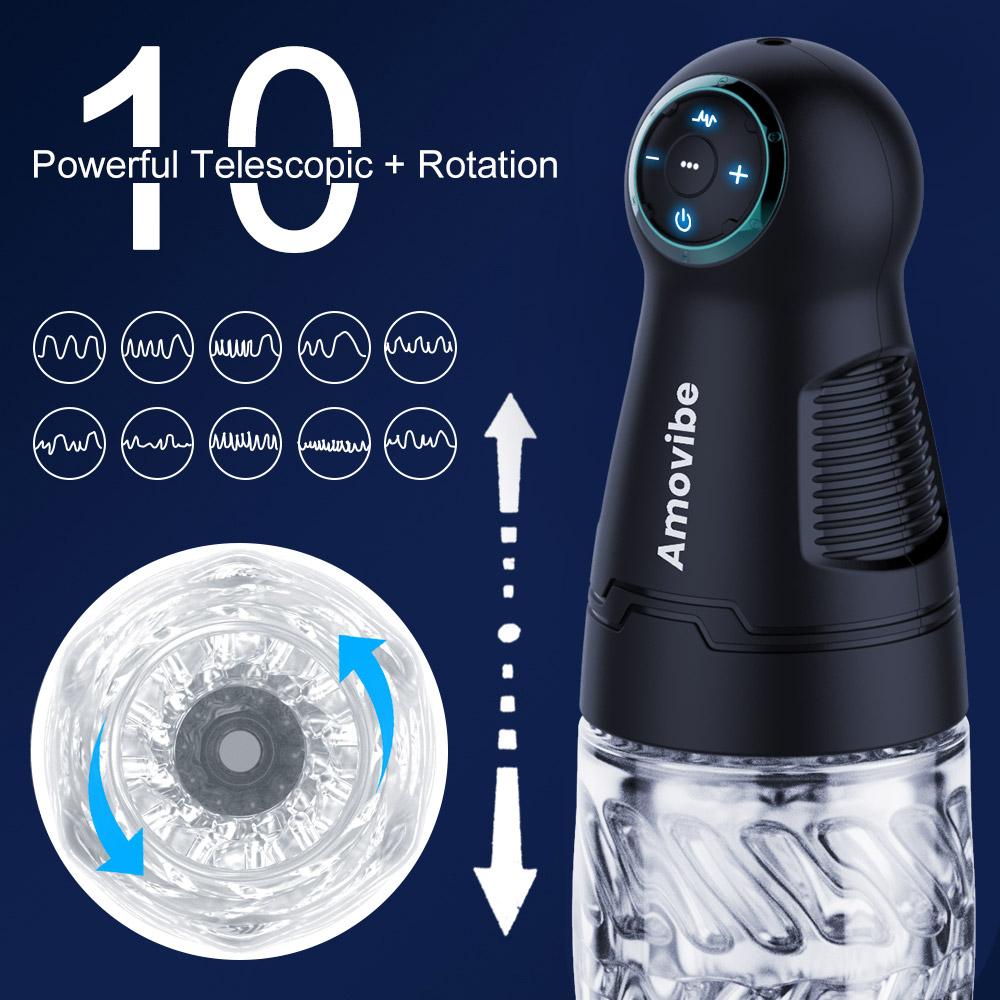 New Automatic Male Masturbator for Men 360 Rotation Vibrator Penis Massager Vagina Pussy Male Masturbation Cup Sex Toys for Men