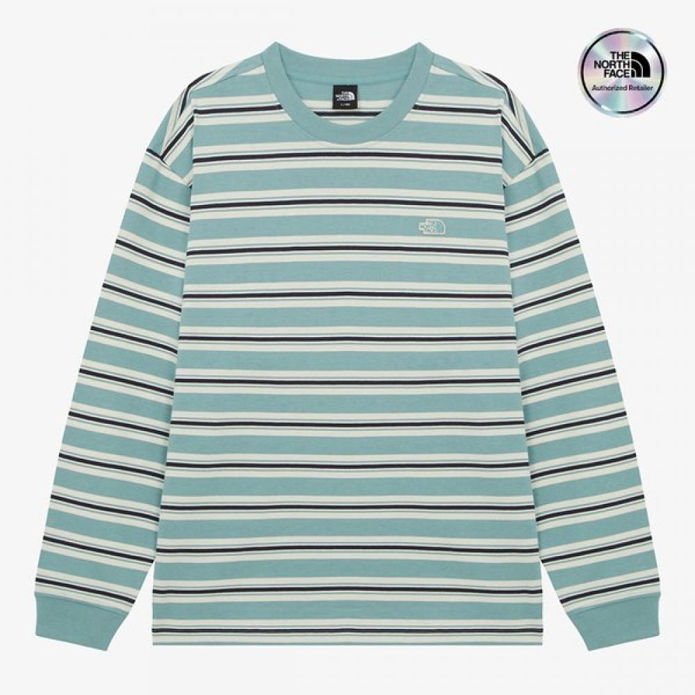 The NorTh Face Men S eaSy On STripe lOng Sleeve T ShirT nT7Tr56c JADE/090