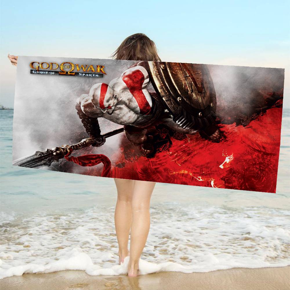 God Of War Video Game Big Microfiber Beach Towels Quick Dry Towel Sand Beach Towels Pool Towel For Travel Swim Pool Yoga