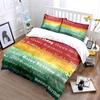 Happy Birthday Rainbow Bedding Bedding Duvet Cover Set Duvet Cover Pillowcases (1 * Duvet Cover 2 * Pillowcases, without duvet insert)